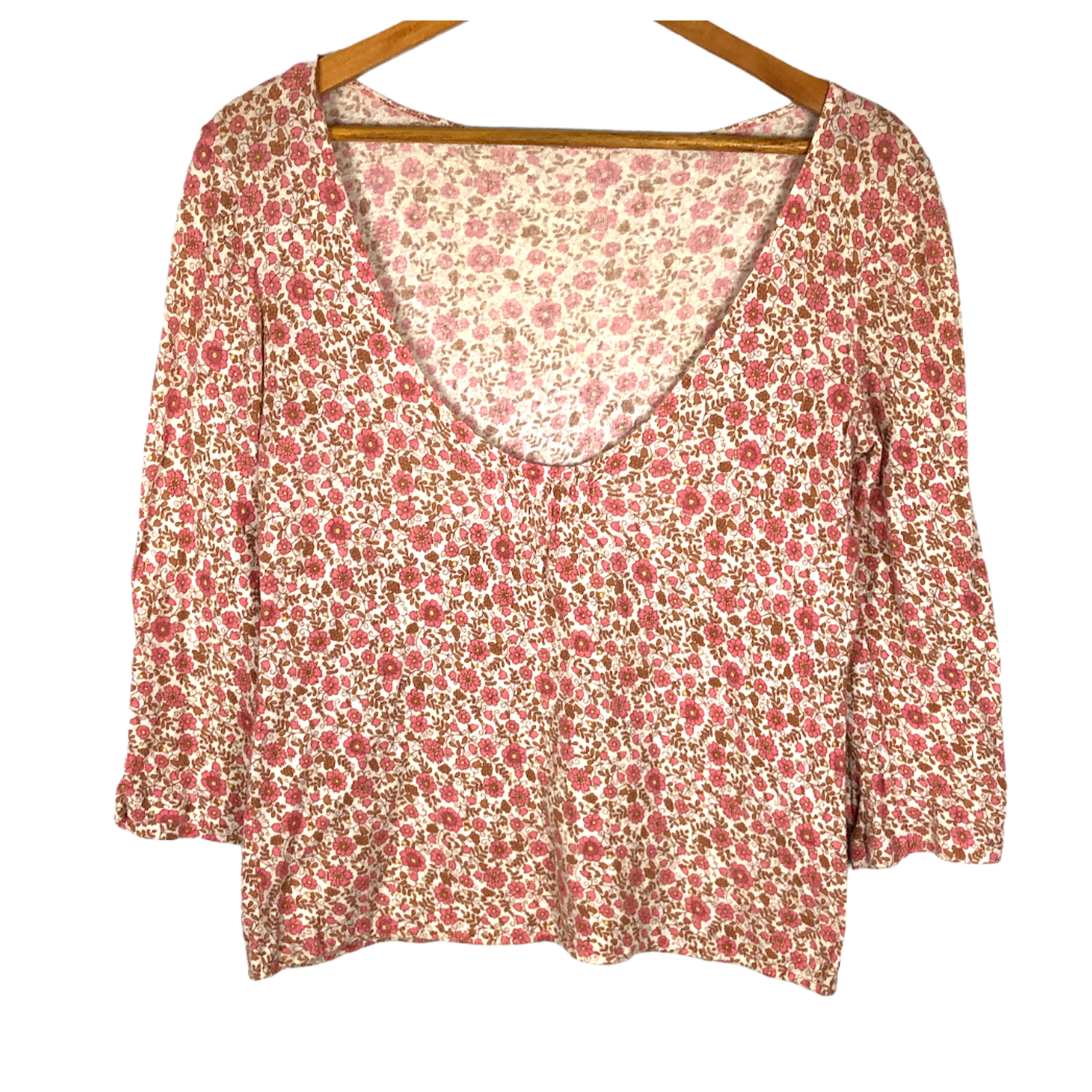 Michel Klein Paris Pink Floral Shirt